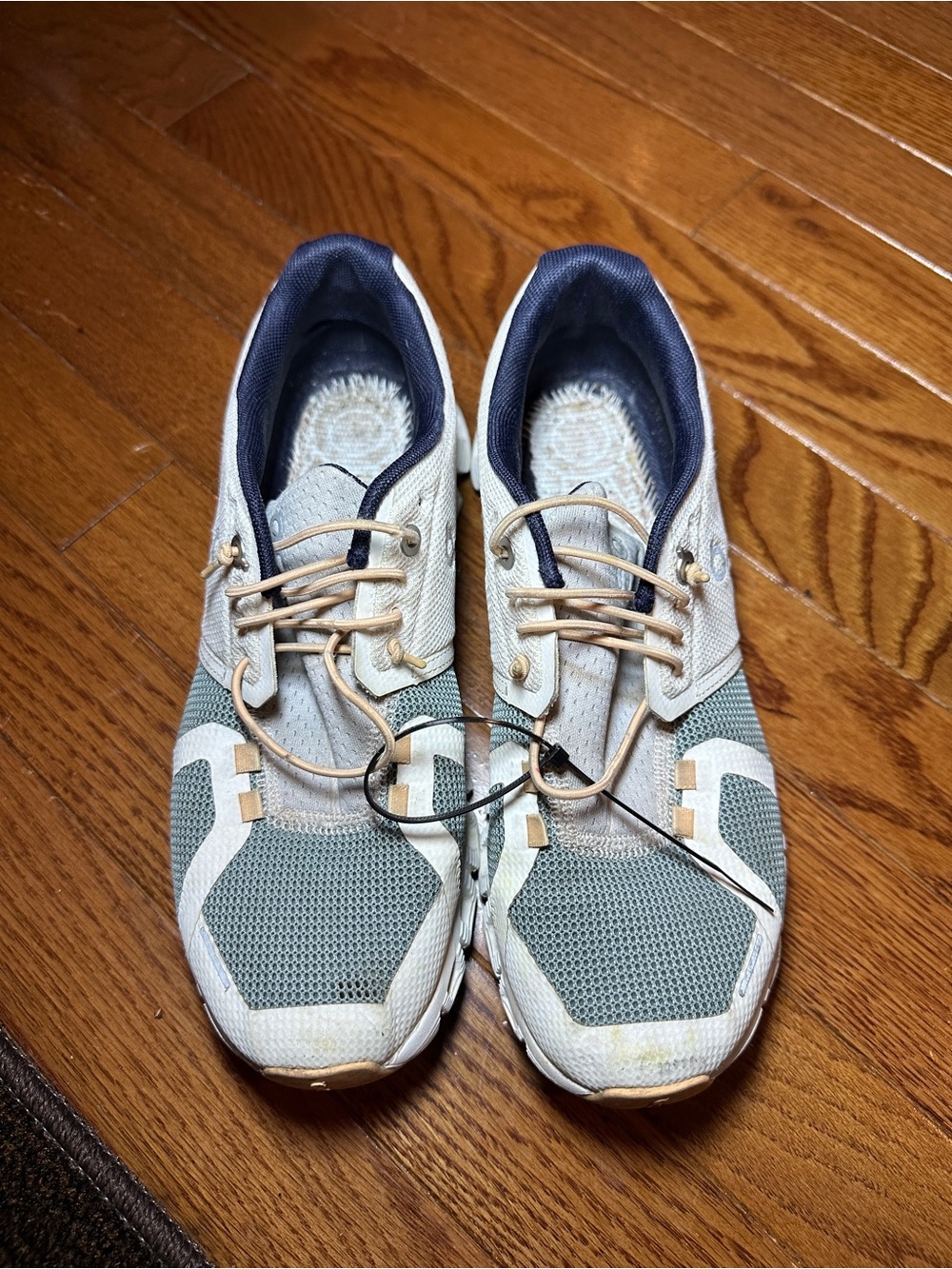 Womens On Cloud 5 Running Shoes Blue, Gray & Off White -W7